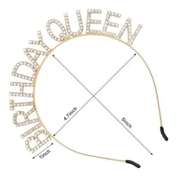 VZXMKA Birthday Crown for Women - Party Accessory