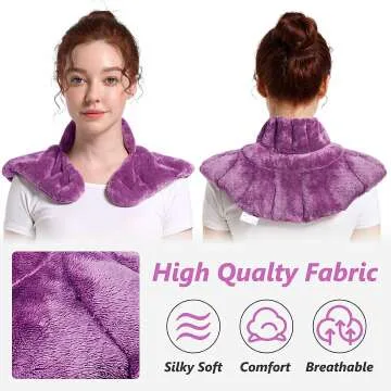 RelaxCoo Lavender Heating Pad for Neck & Back