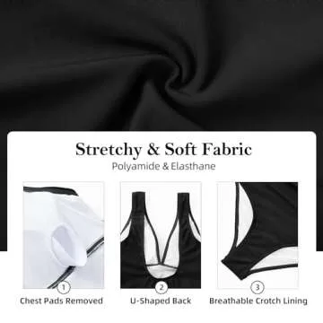 Zando One Piece Bathing Suit for Women with Tummy Control