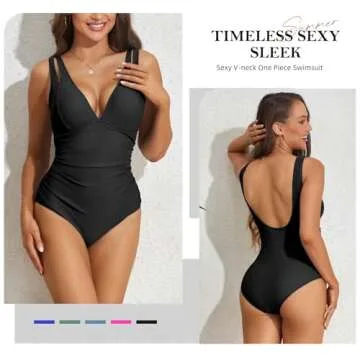 Zando One Piece Bathing Suit for Women with Tummy Control