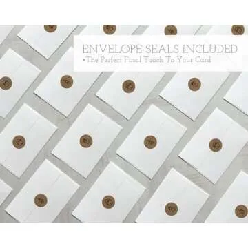 Happy Holidays Greeting Card Set - 24 Quality Cards