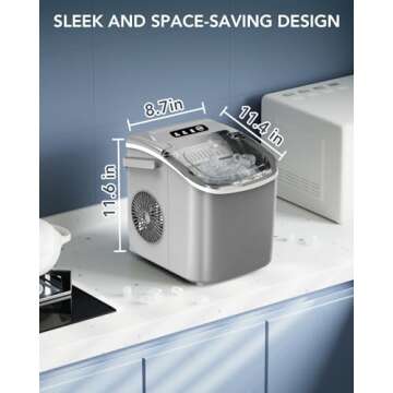 Portable and Efficient Ice Maker for Home & Office