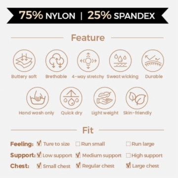 Comfortable Aoxjox Women's Workout Sports Bras