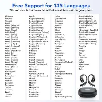 MINISO X28 AI Translation Earbuds Open Ear Wireless Bluetooth Earbuds OWS Support 150 Languages Real...