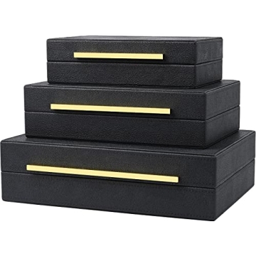 Buy ZIKOUL Elegant Shagreen Decorative Boxes Set Online