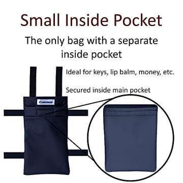 Crutcheze Crutch Pad and Bag Set - Premium USA Made Underarm Padding, Hand Grips and Bag for Crutches - Soft Padded Handles and Accessories for Adult & Youth Crutches - Storage Pockets for Travel