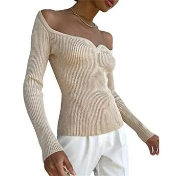 Women’s Slim Off-Shoulder Sweater for Every Occasion