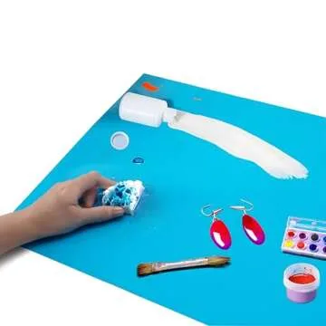 2 Pack Silicone Mats for Crafts and DIY Resin Art