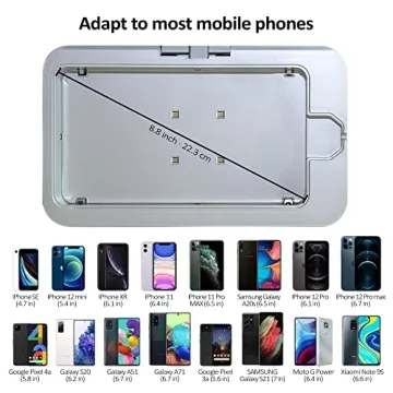 UV Sanitizer Box with Wireless Charger | UV Light Sanitizer Box | Fast Wireless Charging for Phone | Phone Accessories | Mobile Phone Sanitizer | Phone Screen Disinfecting (Brown)