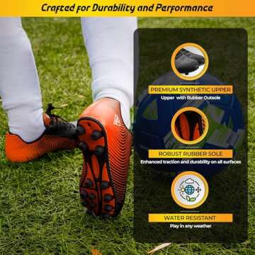 Vizari Stealth Kids' Firm Ground Soccer Cleats