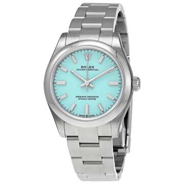 Rolex Oyster Perpetual 31 Automatic Chronometer Turquoise Blue Dial Ladies Watch 277200TQBLSO