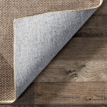 nuLOOM Easy-Jute Area Rug, Machine Washable and Non-Slip