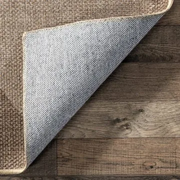 nuLOOM Easy-Jute Area Rug, Machine Washable and Non-Slip