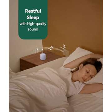 Restnature White Noise Sound Machine - Portable Sound Machine for Sleep, Travel Sound Machine for Baby Adults, 16 Nature Sound, Timer, White Noise Machine for Sleeping Office Privacy Home Gift, Purple