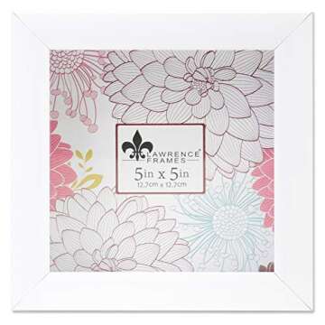 Lawrence Frames 785255 Shadow Box Frame, 5x5, White