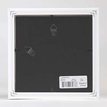 Lawrence Frames 785255 Shadow Box Frame, 5x5, White