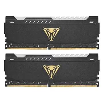 Patriot Viper Steel RGB DDR4 RAM 16GB (2X8GB) 3200MHz CL18 1.35v UDIMM Gaming Memory Kit