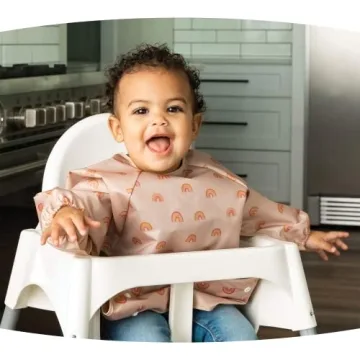 Tiny Twinkle Mess Proof Bib for Easy Clean Mealtimes