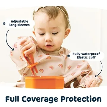 Tiny Twinkle Mess Proof Bib for Easy Clean Mealtimes