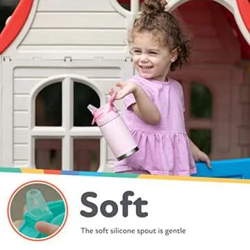 Nuby Thirsty Kids No-Spill Stainless Steel Cup 10 Oz