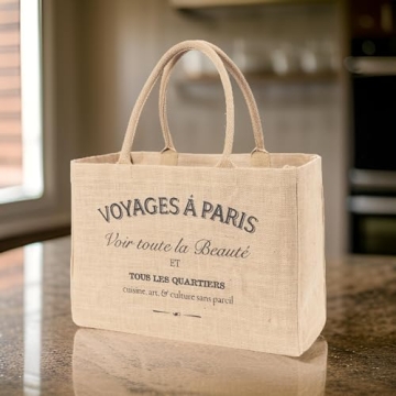 Stylish KAF Home Jute Market Tote - Eco-Friendly