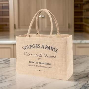 Stylish KAF Home Jute Market Tote - Eco-Friendly