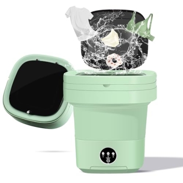 Portable Washing Machine, 11L Upgraded Large Capacity Foldable Mini Washer, Small Washing Machine fo...