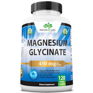 Magnesium Glycinate 450 MG - Vegan, Non-GMO - Sleep Aid
