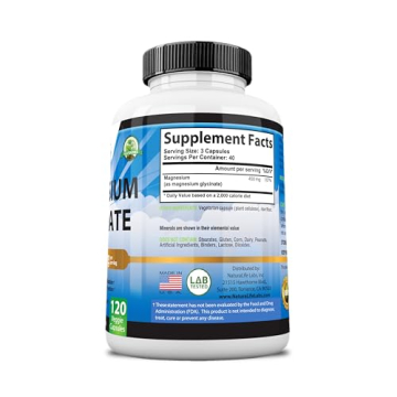 Magnesium Glycinate 450 MG - Vegan, Non-GMO - Sleep Aid