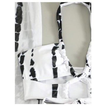 SOLY HUX Women's Tie Dye Halter Bikini Swimsuit Set