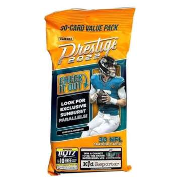 2022 Panini Prestige Football NFL Jumbo Fat Pack Lot of 2 Packs - 60 Trading Cards Total - 30 Cards ...