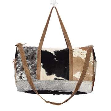 Myra Bag Cowhide & Leather Travel Bag S-1159