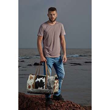 Myra Bag Cowhide & Leather Travel Bag S-1159