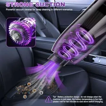 FEROOD Handheld Cordless Vacuum Cleaner - 0.86 Lb Lightweight & Low Noise