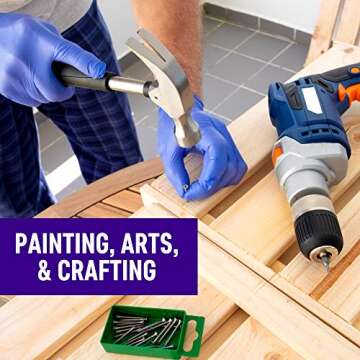 Dre Health Synthetic Nitrile Disposable Gloves X Large -1000 Pack Case Bulk Medical Gloves