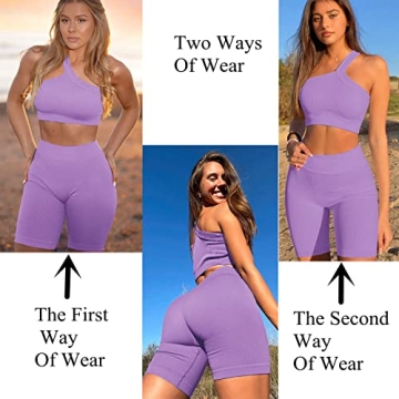 Niyokki Stylish 2 Piece Yoga Workout Set for Women