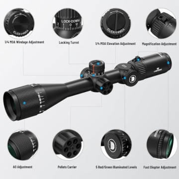 DISCOVERYOPT MS 4-16x42 Rifle Scope - Superior Clarity & Durability