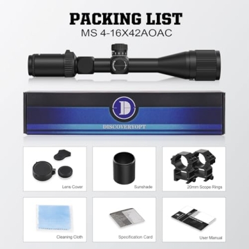 DISCOVERYOPT MS 4-16x42 Rifle Scope - Superior Clarity & Durability