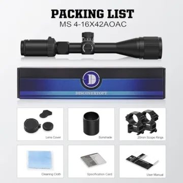 DISCOVERYOPT MS 4-16x42 Rifle Scope - Superior Clarity & Durability