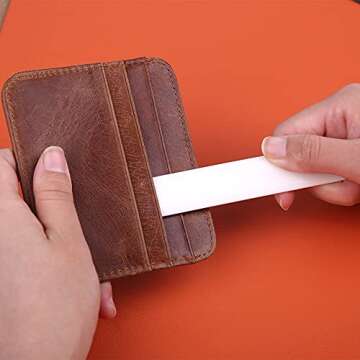 8 PCS Bone Folder Tool, Plastic Bone Folder Paper Creaser Set Scoring Tool for Paper Crafts Book-Binding Card Making and Office Supplies for DIY Handmade Leather Burnishing Bookbinding Books Cards