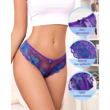 UGDUCK Lace Cheeky Panties for Women - Seamless & Sexy