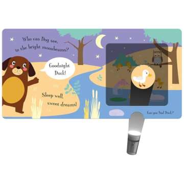 Goodnight Dog Magic Flashlight Book for Kids Adventure