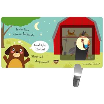 Goodnight Dog Magic Flashlight Book for Kids Adventure