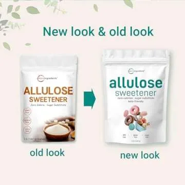 Allulose Sweetener, 3 Pounds (48 Ounces), Zero Calorie, Plant Based Sugar Alternative, No After Taste, Best for Coffee, Drinks, Tea, Cooking and Baking, Keto Diet and Vegan Friendly