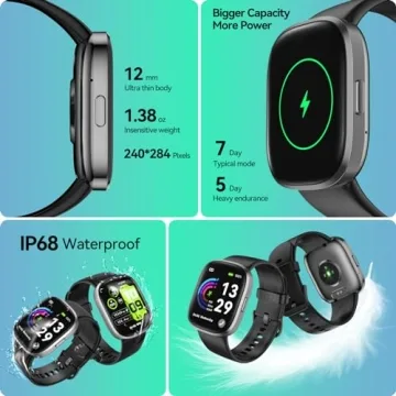 anyloop Smart Watch with Call Function and Fitness Tracker