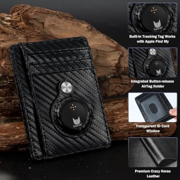 Suncat Slim Wallet with Tracker and RFID Protection