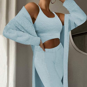 VamJump Womens 3 Piece Lounge Set - Chic & Cozy Outfit