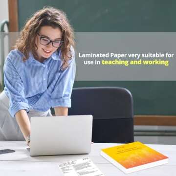 HTVRONT Self-Adhesive Laminating Sheets - 20 Clear Sheets