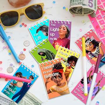 Encanto Birthday Party Supplies, 24 Mini Notepads