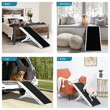 SweetBin Pet Ramp - Adjustable Height for Cats & Dogs
